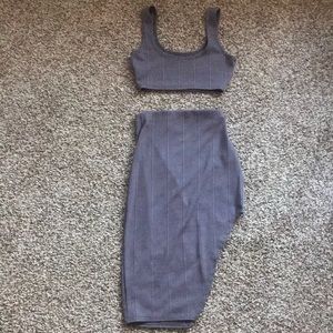 Grey 2 Piece outfit